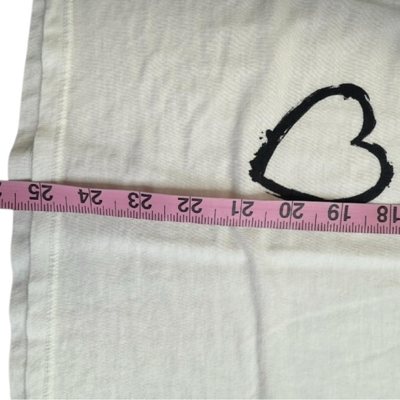 Lauren Moshi NWT White Wolf Painted Evil Eye Boyfriend Tee Size XS - Picture 7 of 9